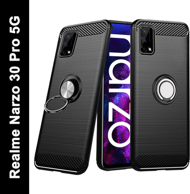 Unistuff Back Cover for Realme Narzo 30 Pro, Realme Narzo 30 Pro 5G(Black, Rugged Armor, Pack of: 1)
