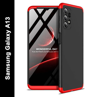 Binzokase Front & Back Case for Samsung Galaxy A13(Red, Dual Protection, Pack of: 1)