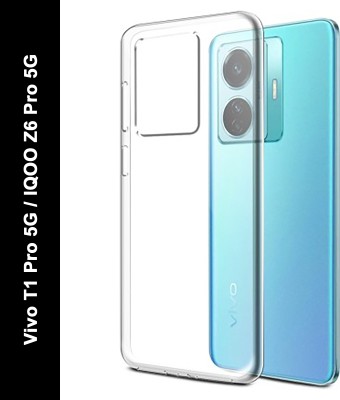 Aarov Back Cover for Vivo T1 Pro 5G, IQOO Z6 Pro 5G, Designer Plain Back Cover(Transparent, Grip Case, Silicon, Pack of: 1)