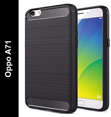 Zapcase Back Cover for Oppo A71(Black, Grip Case, Silicon, Pack of: 1)