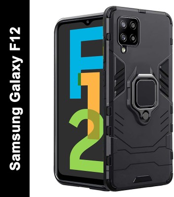 BOZTI Back Cover for SAMSUNG Galaxy F12(Black, Rugged Armor, Pack of: 1)