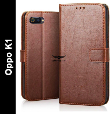 SHINESTAR. Back Cover for Oppo K1(Brown, Pack of: 1)