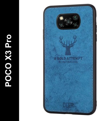 KWINE CASE Back Cover for Poco X3(Blue, Rugged Armor, Pack of: 1)