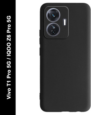 printwhiz Back Cover for iQOO Z6 Pro, Vivo T1 Pro 5G(Black)