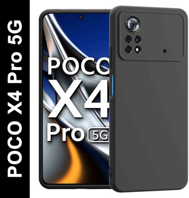 NewSelect Back Cover for POCO X4 Pro 5G(Black, Grip Case, Pack of: 1)