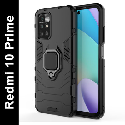 KartV Back Cover for Mi Redmi 10 Prime, Redmi 10 Prime(Black, Camera Bump Protector, Pack of: 1)