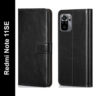 Cockcrow Flip Cover for Redmi Note 10|10S|11SE(Black, Shock Proof, Pack of: 1)