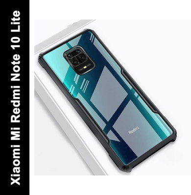 Binzokase Back Cover for Xiaomi Mi Redmi Note 10 Lite(Black, Camera Bump Protector, Pack of: 1)