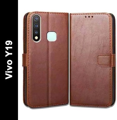 AmericHome Back Cover for Vivo Y19, 1915(Brown, Grip Case, Pack of: 1)
