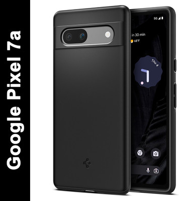 Spigen Thin Fit Back Cover for Google Pixel 7a(Black, Hard Case, Pack of: 1)
