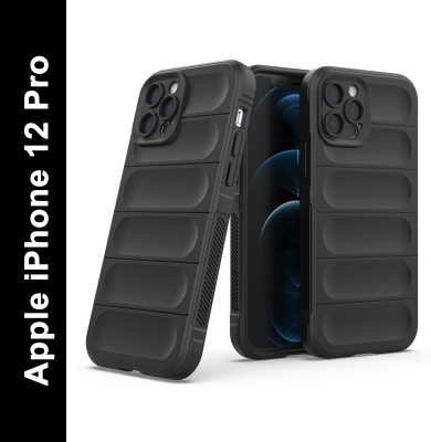 Zapcase Back Cover for Apple iPhone 12 Pro(Black, 3D Case, Silicon, Pack of: 1)