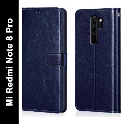 Chaseit Flip Cover for Mi RedmI Note 8 Pro(Blue, Shock Proof, Pack of: 1)