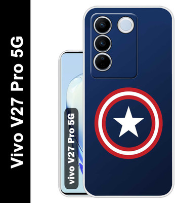 Case Club Back Cover for vivo V27 Pro 5G(Blue, Grip Case, Silicon, Pack of: 1)