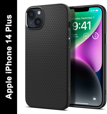 Spigen Liquid Air Back Cover for Apple iPhone 14 Plus(Black, Shock Proof, Pack of: 1)
