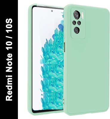 Wellchoice Back Cover for REDMI NOTE 10, REDMI NOTE 10S ( Skay Blue Liquid Silicone )(Blue, Grip Case, Silicon, Pack of: 1)