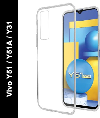 Casotec Back Cover for Vivo Y51A, Vivo Y51 (2020), Vivo Y31 (2021) Clear TPU Case(Transparent, Flexible, Silicon, Pack of: 1)