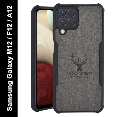 Balacase Back Cover for Samsung Galaxy A12, Samsung Galaxy M12, Samsung Galaxy F12(Black, Shock Proof, Pack of: 1)