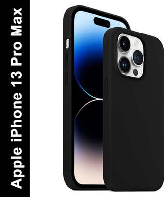 Caseex Back Cover for APPLE iPhone 13 Pro Max Inner Protection Fabric(Black, Shock Proof, Silicon, Pack of: 1)