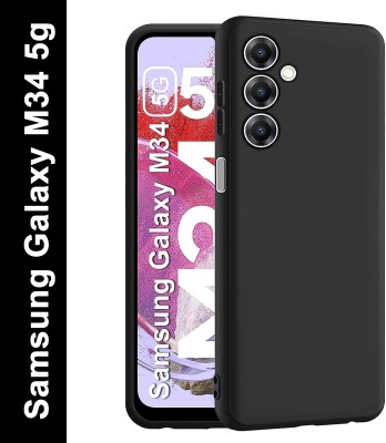 Bodoma Back Cover for Samsung Galaxy F34 5G/Samsung Galaxy M34 5g, Samsung Galaxy M34/Samsung Galaxy A24(Black, Grip Case, Silicon, Pack of: 1)