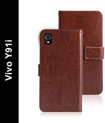 WEBKREATURE Back Cover for Vivo Y91i(Brown, Dual Protection, Pack of: 1)