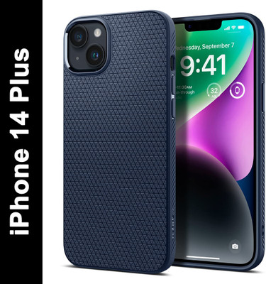 Spigen Liquid Air Back Cover for Apple iPhone 14 Plus(Blue, Shock Proof, Pack of: 1)