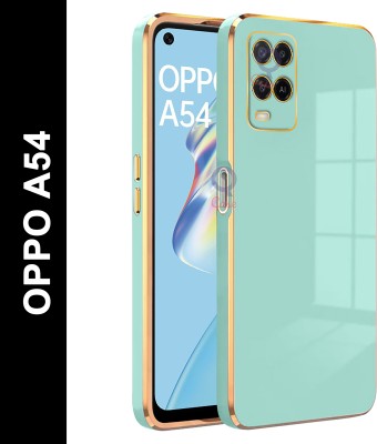 Qcase Back Cover for Oppo A54(Green, Camera Bump Protector, Silicon, Pack of: 1)