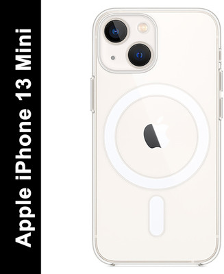 Apple Back Cover for Apple iPhone 13 Mini(White Case with Magsafe, Silicon)