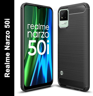 Flipkart SmartBuy Back Cover for Realme Narzo 50i(Black)