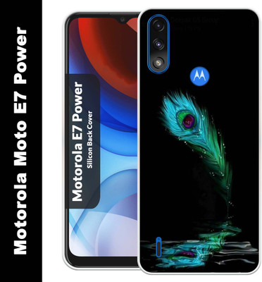Print maker Back Cover for Motorola Moto E7 Power(Black, Grip Case, Silicon, Pack of: 1)