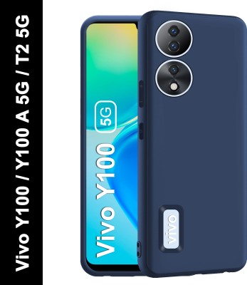 CEDO XPRO Back Cover for Vivo Y100 5G, Vivo T2 5G, Vivo Y100 A 5G(Blue, Dual Protection, Silicon, Pack of: 1)