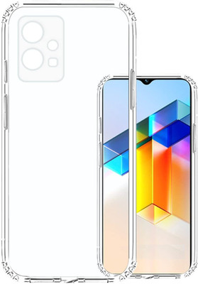 Phone Back Cover Pouch for Vivo T1 5G(Transparent, White, Grip Case, Pack of: 1)