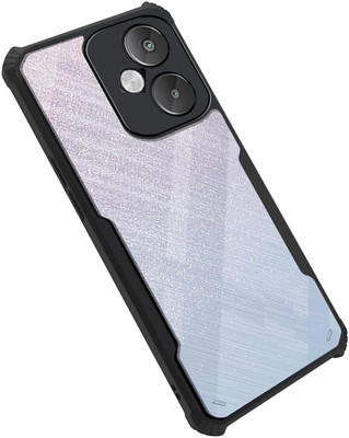 Phone Back Cover Pouch for POCO M4 5G(Black, Transparent, Grip Case, Pack of: 1)