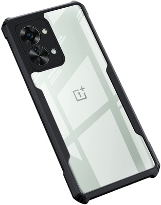 Phone Back Cover Pouch for OnePlus Nord 2T 5G(Black, Transparent, Grip Case, Pack of: 1)