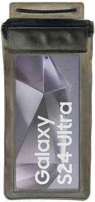 ACM Pouch for Samsung Galaxy S24 Ultra(Black, Silicon, Pack of: 1)