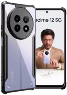 Mobtech Bumper Case for Realme 12 5G, Realme 12X 5G Back cover(Black, Transparent, Grip Case, Pack of: 1)