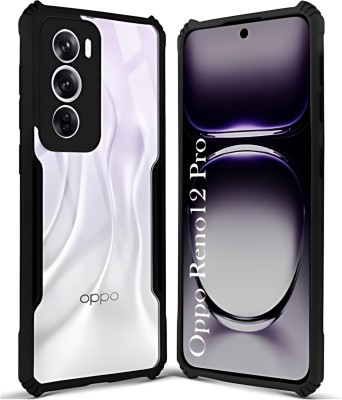 ALONZO Back Cover for OPPO Reno12 Pro+ 5G, OPPO Reno12 Pro Plus 5G cover(Black, Hard Case, Pack of: 1)