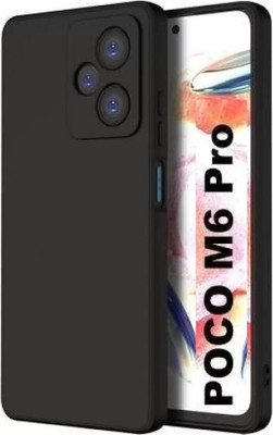WAREVA Front & Back Case for POCO M6 Pro 5G(Black, Dual Protection, Silicon, Pack of: 1)