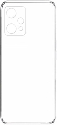 Phone Back Cover Pouch for Realme 9 Pro 5G(Transparent, White, Grip Case, Pack of: 1)