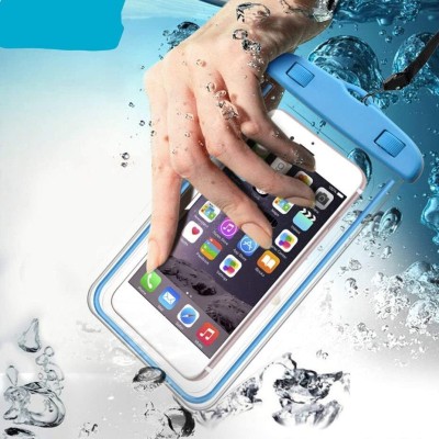 Natation Pouch for All Smartphones(Blue, Transparent, Waterproof, Pack of: 1)