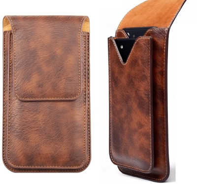 WHITBULL Pouch for Xiaomi 14 Pro / 13T Pro / K60 Ultra / Note 13R Pro / Poco C65 / Note 14S(Brown, Holster, Pack of: 1)
