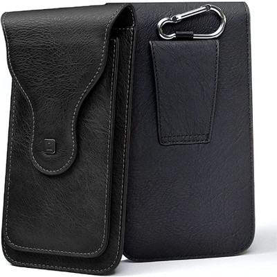 THE PRITO Pouch for PULOKA -Multifunctional Phone Pouch - Vegan Leather - Portable Travel Holster Bag(Black, Camera Bump Protector, Pack of: 1)
