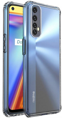Cell Mobile Pouch for Realme 7(Transparent, White, Grip Case, Pack of: 1)