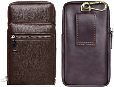 FIRSTPOINT Pouch for Oppo Find N3 / Find N3 Flip / Find X7 Ultra / Find X7(Brown, Dual Protection, Pack of: 1)
