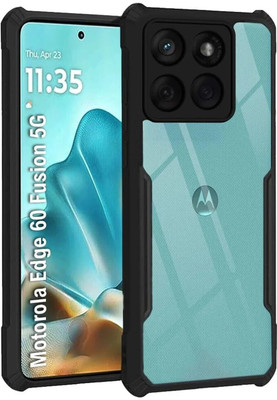 KGL KING Back Cover for MOTOROLA Edge 60 Fusion 5G(Black, Camera Bump Protector, Silicon, Pack of: 1)