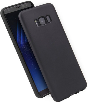 Mobile Case Cover Back Cover for Samsung Galaxy S8 Plus(Black, Camera Bump Protector, Silicon, Pack of: 1)