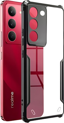 Mobtech Pouch for Realme P3x, Realme Narzo 80x, Realme 14x, Realme Narzo 80 Lite 5G, IP63(Black, Transparent, Flexible, Pack of: 1)