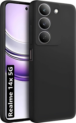 Mobtech Pouch for Realme P3x / Realme Narzo 80x / Realme 14x / Realme Narzo 80 Lite 5G-CA8(Black, Flexible, Pack of: 1)