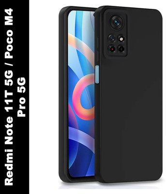Hydbest Back Cover for Redmi Note 11T 5G, Poco M4 Pro 5G(Black, Shock Proof, Pack of: 1)