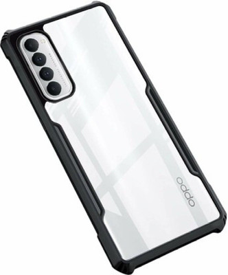 vizo Back Cover for Oppo Reno 4 Pro(Black, Shock Proof, Pack of: 1)