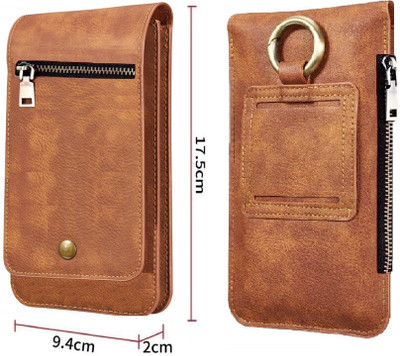 LIKECASE Pouch for Realme X / X7 Pro(Brown, Pack of: 1)